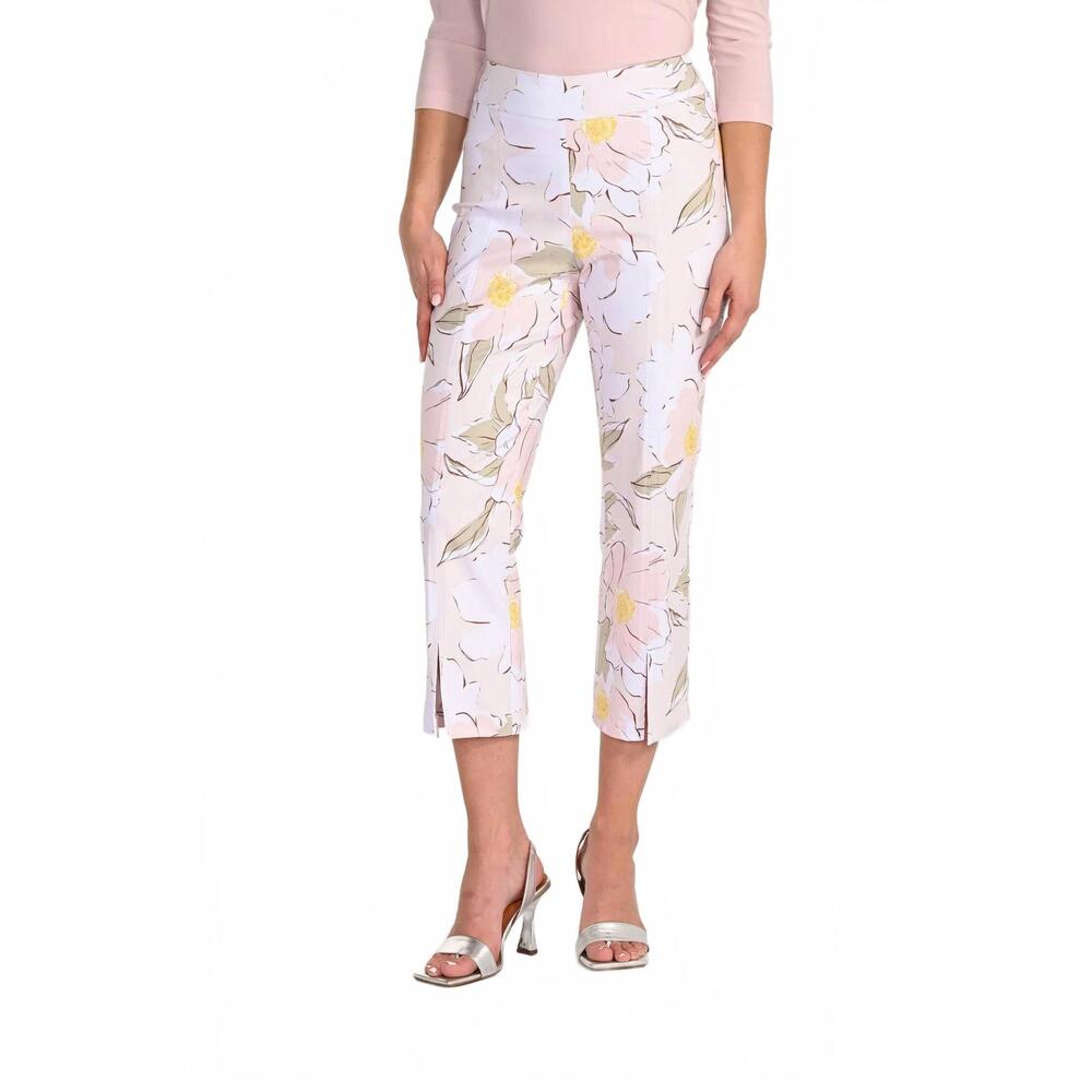 NEW FRANK LYMAN lyman crop pant in white print